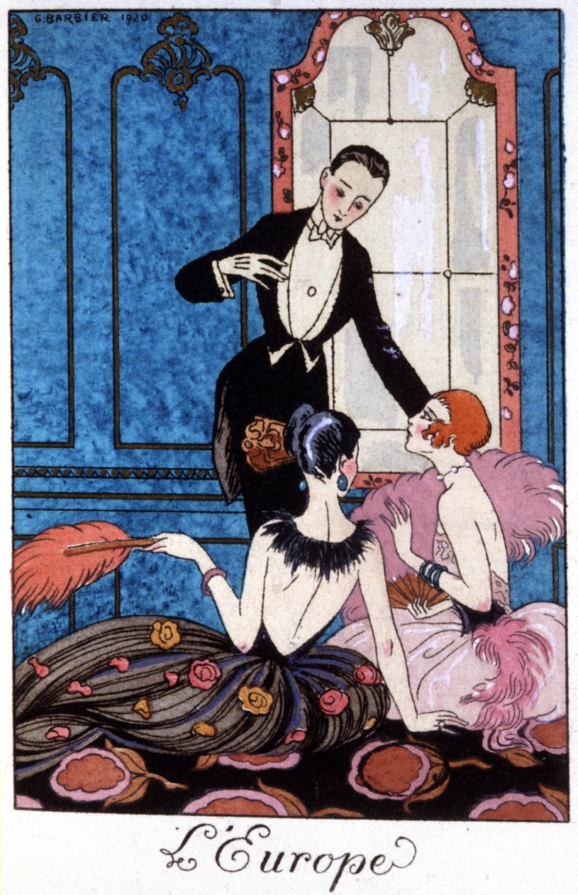 Europe, early 20th century by Georges Barbier