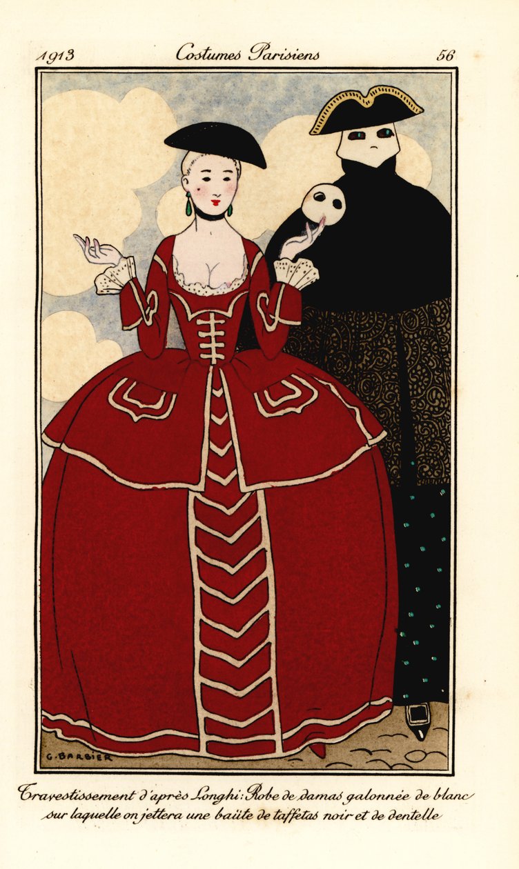 Fancy Dress Costumes by Longhi by Georges Barbier