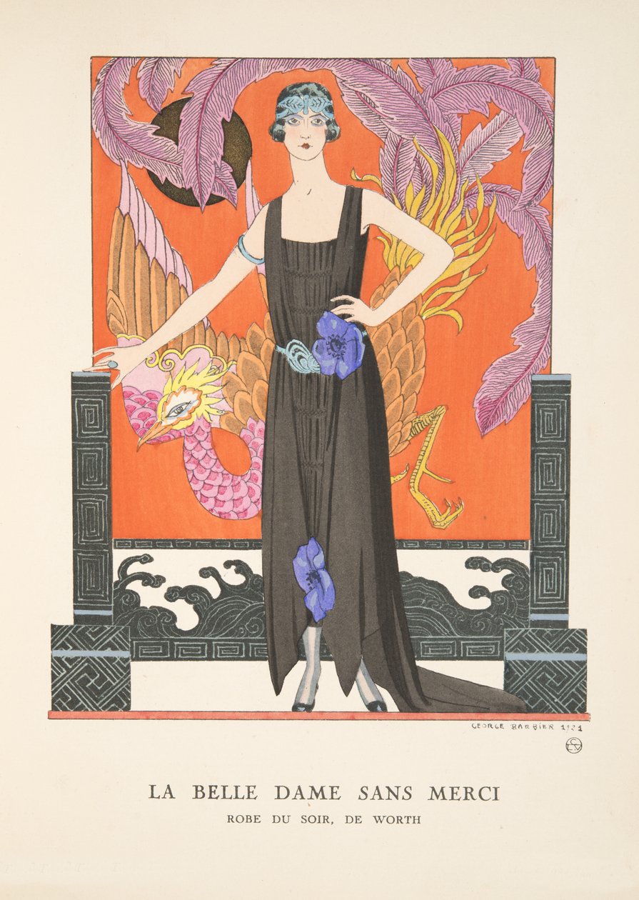 La Belle Dame Sans Merci, from a Collection of Fashion Plates by Georges Barbier