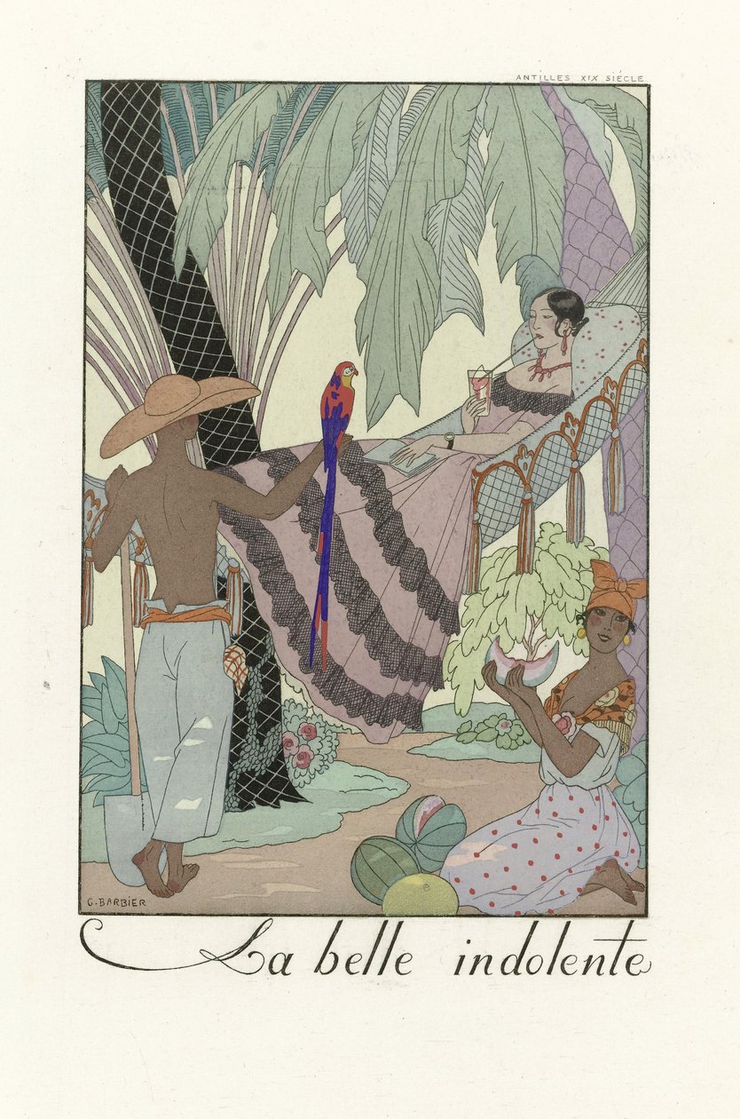 La Belle Indolent by Georges Barbier