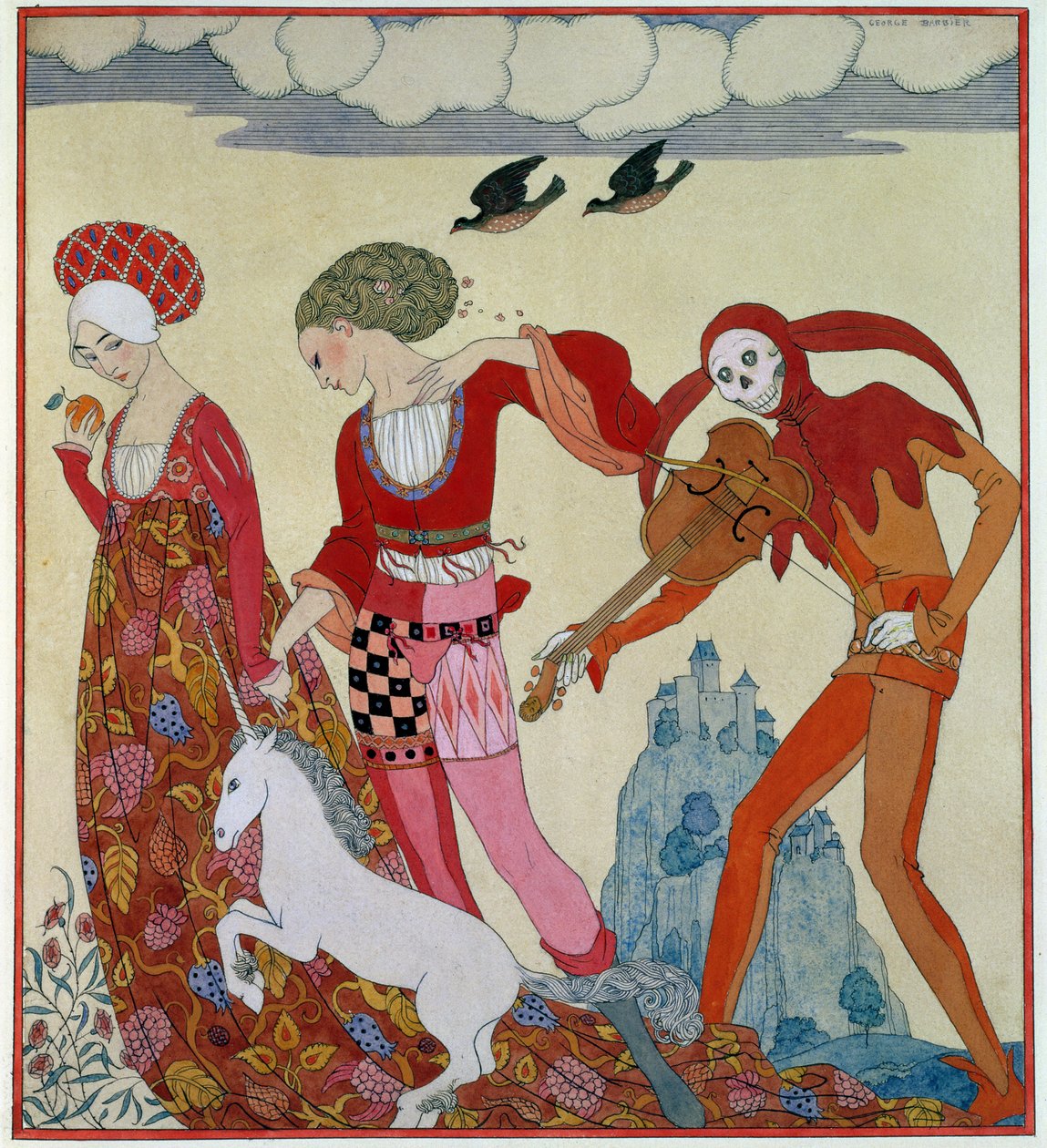 Love, Desire and Death by Georges Barbier