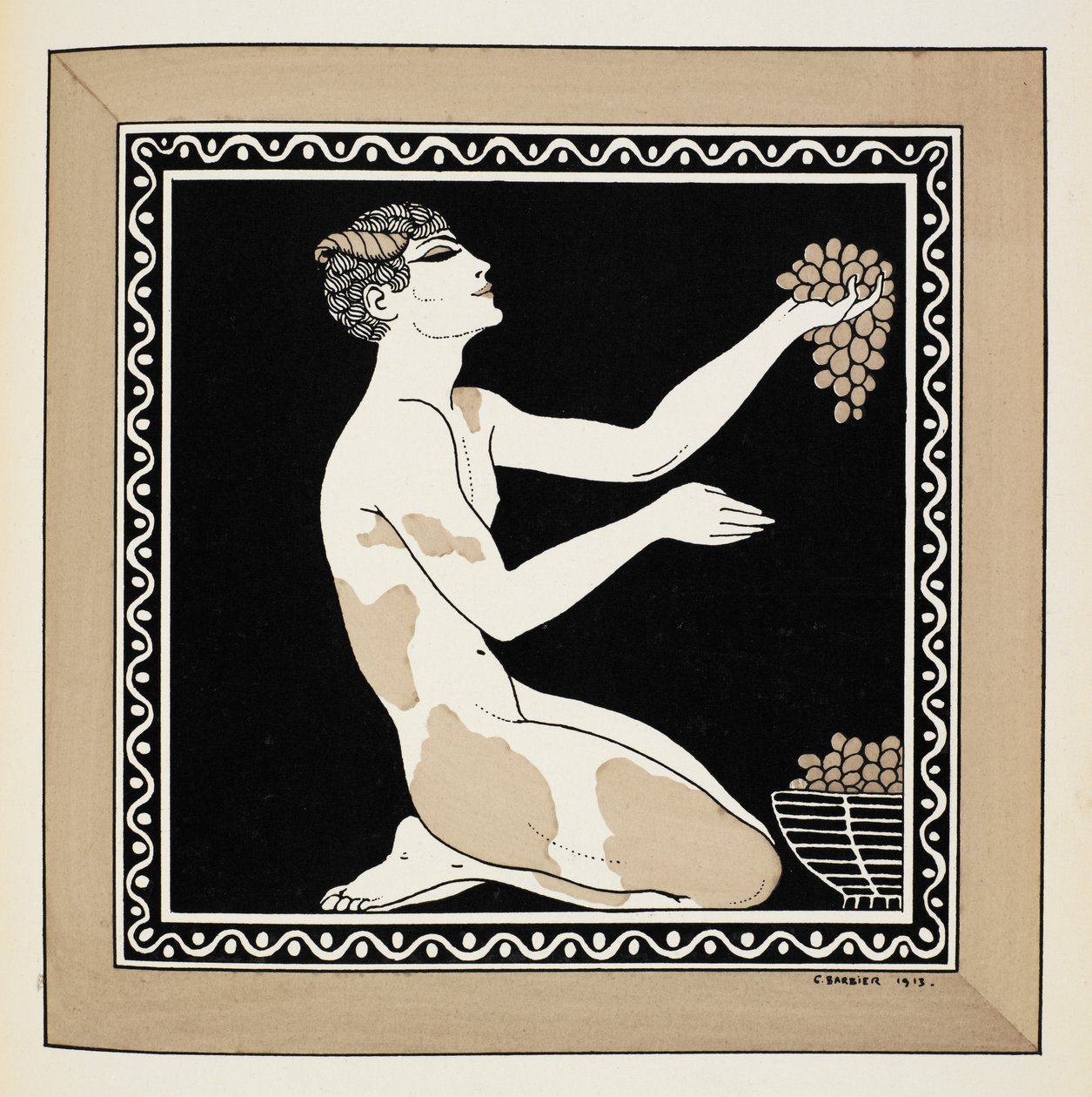 Nijinsky as a faun in the ballet L