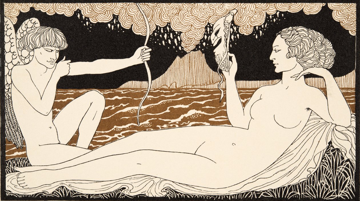 Personages de Comedie (detail) by Georges Barbier