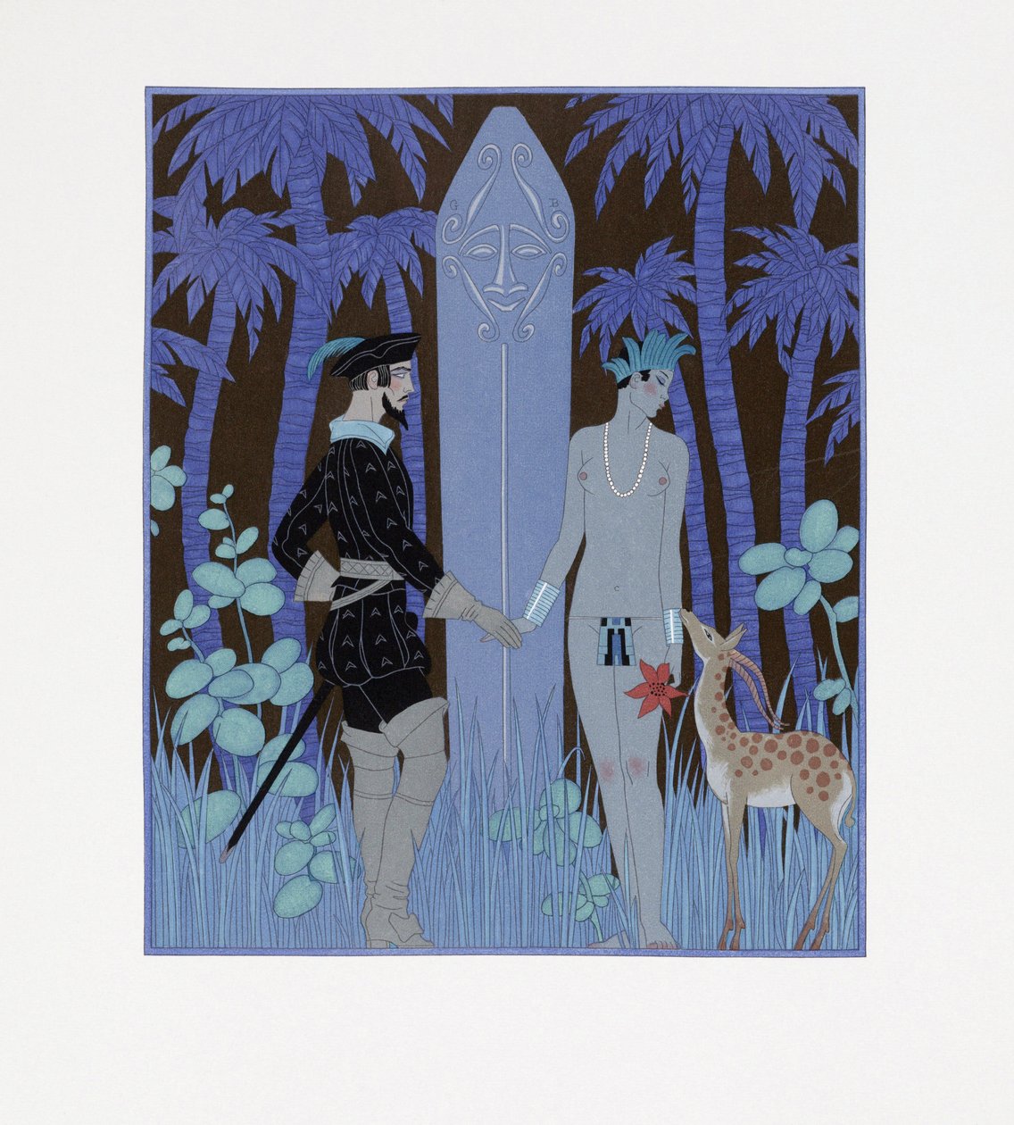 Pocahontas, Princess by Georges Barbier