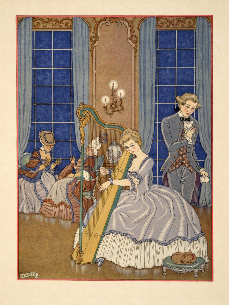 Valmont Seducing his Victim, illustration from 