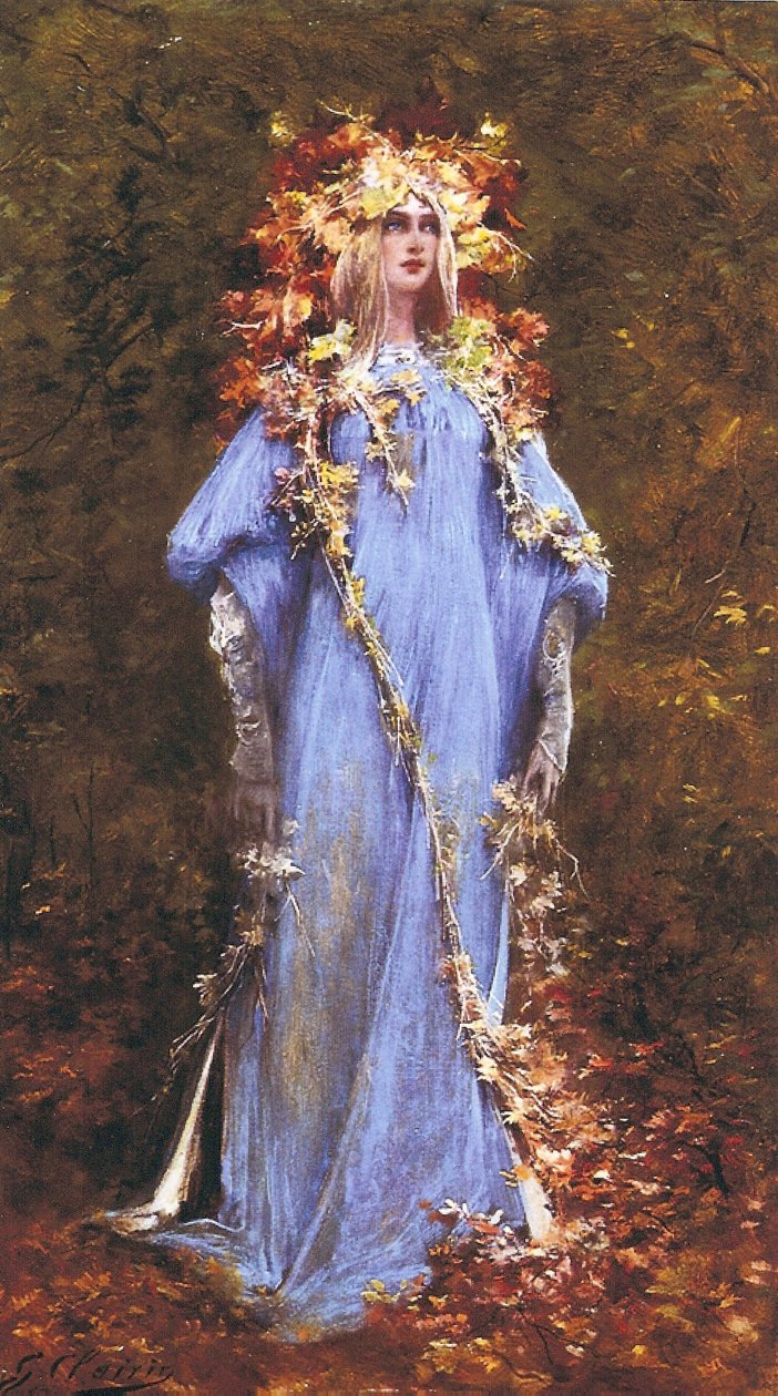 Mir hebe nude girl -2 l Ophelia by Georges Clairin: Highest-quality art reproduction