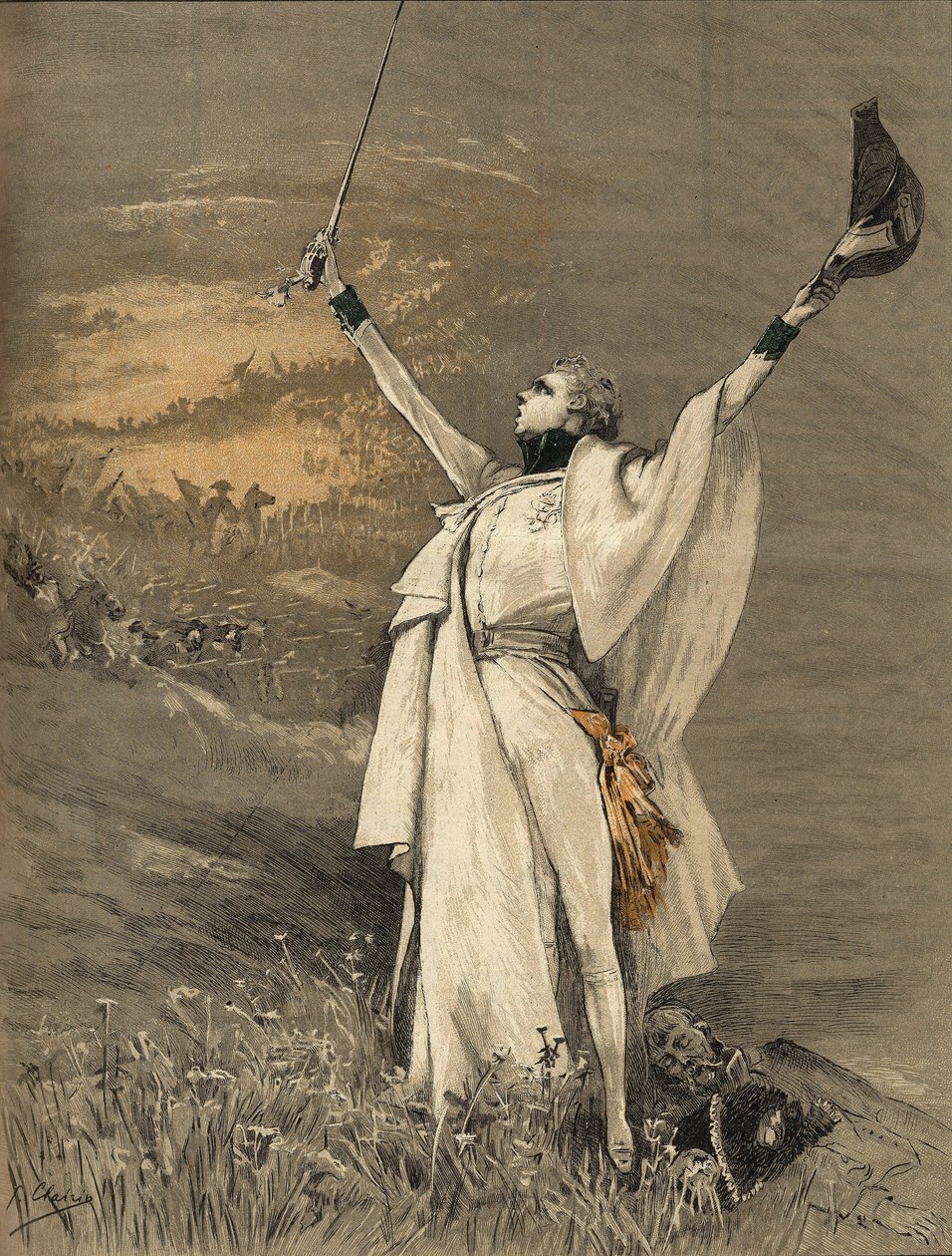 The actress Sarah Bernhardt in the role of the Duke of Reichstadt (son of Emperor Napoleon I) - 