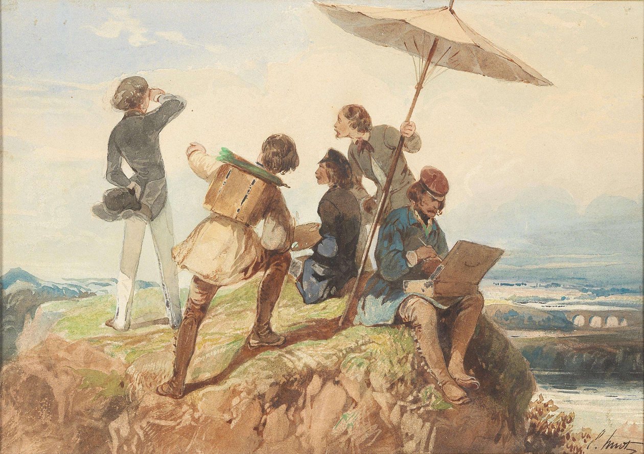 En plein air Painters by Georges Eugène Huot