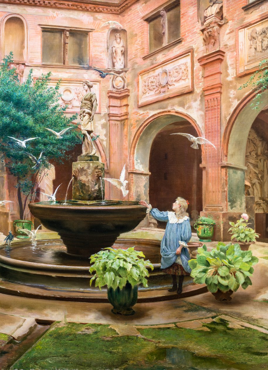 The Little Cloister of the Augustins by Georges François Castex