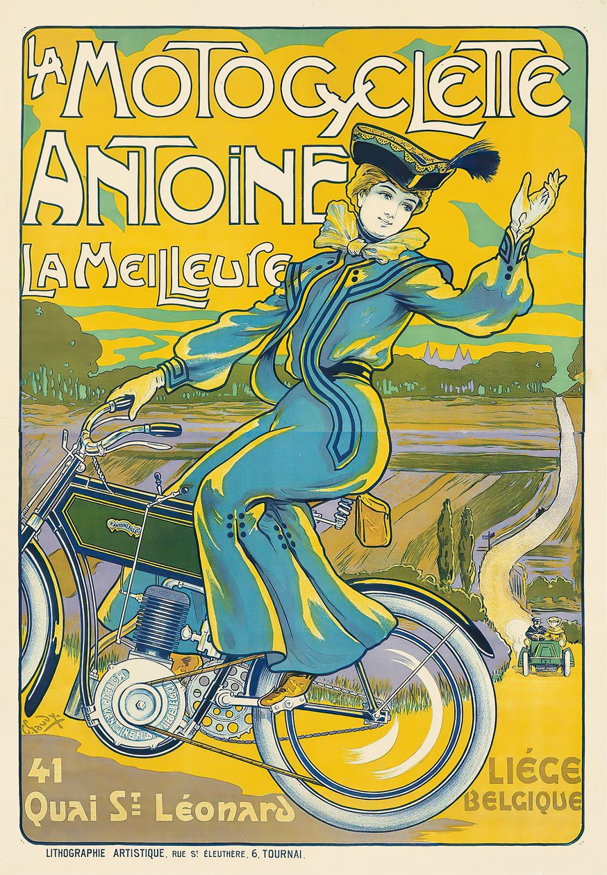La Motocyclette Antoine by Georges Gaudy