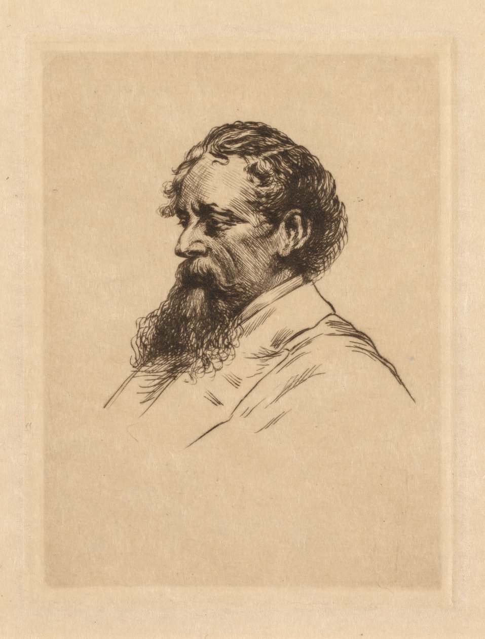 Portrait of Charles Dickens by Georges Gorvel