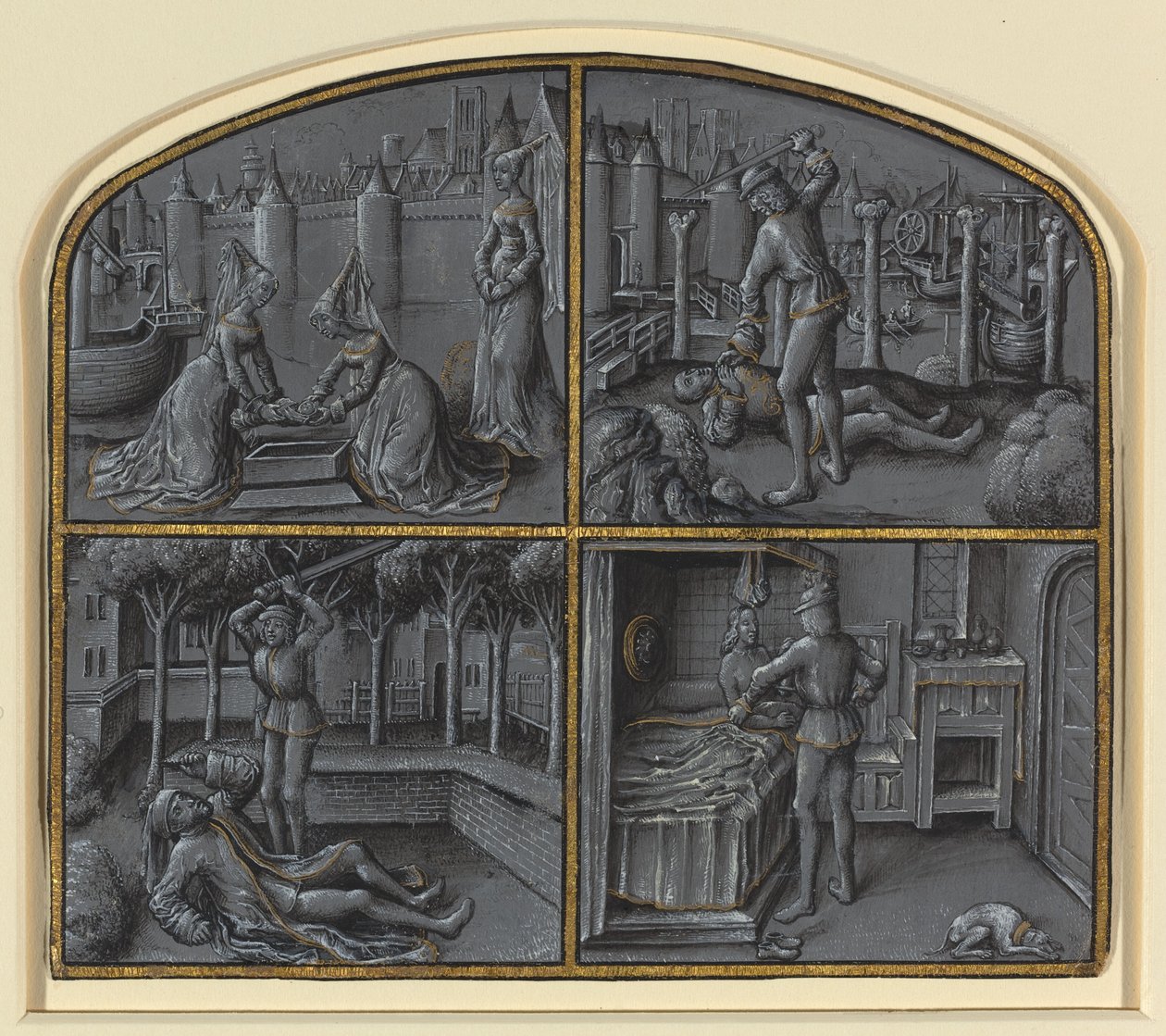 Four Scenes from the Legends of Judas and Pilate by Georges Hurtrel