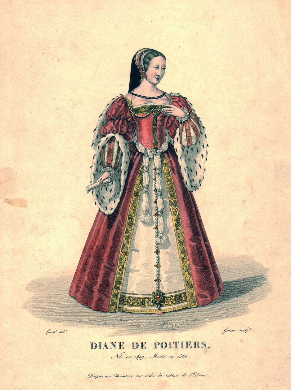 Diane de Poitiers by Georges Jacques Gatine