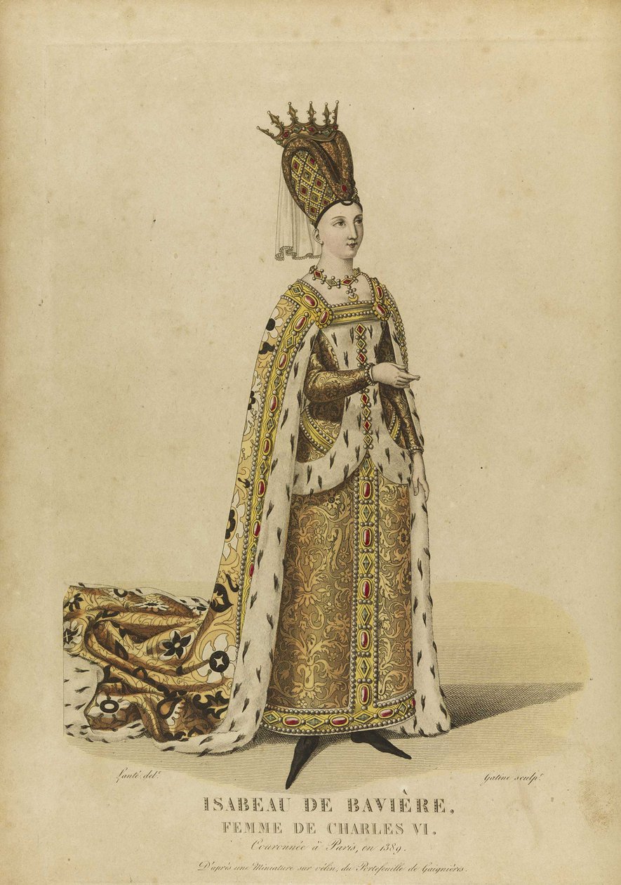 Isabeau of Bavaria, Queen of France by Georges Jacques Gatine