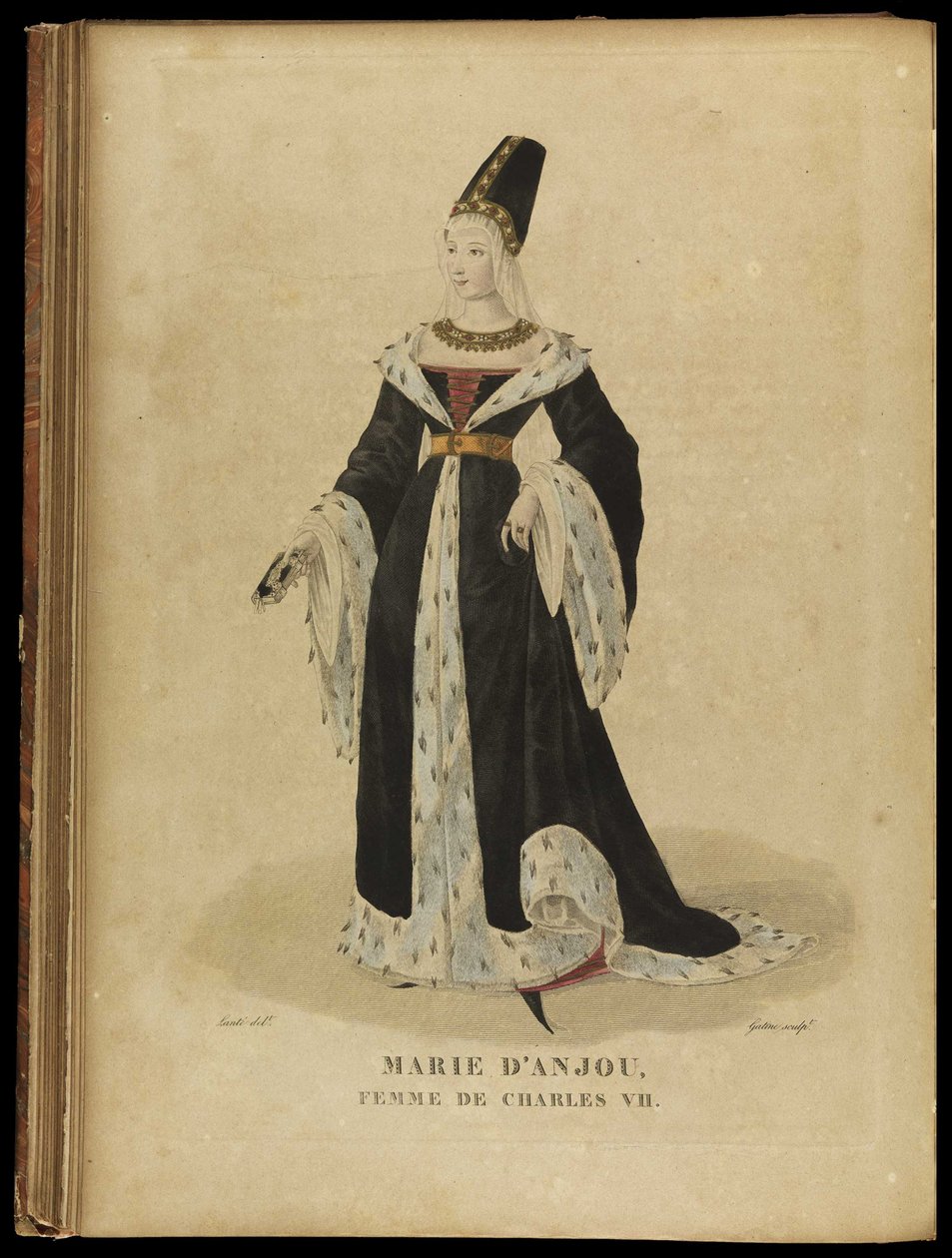 Marie of Anjou, Queen of France by Georges Jacques Gatine