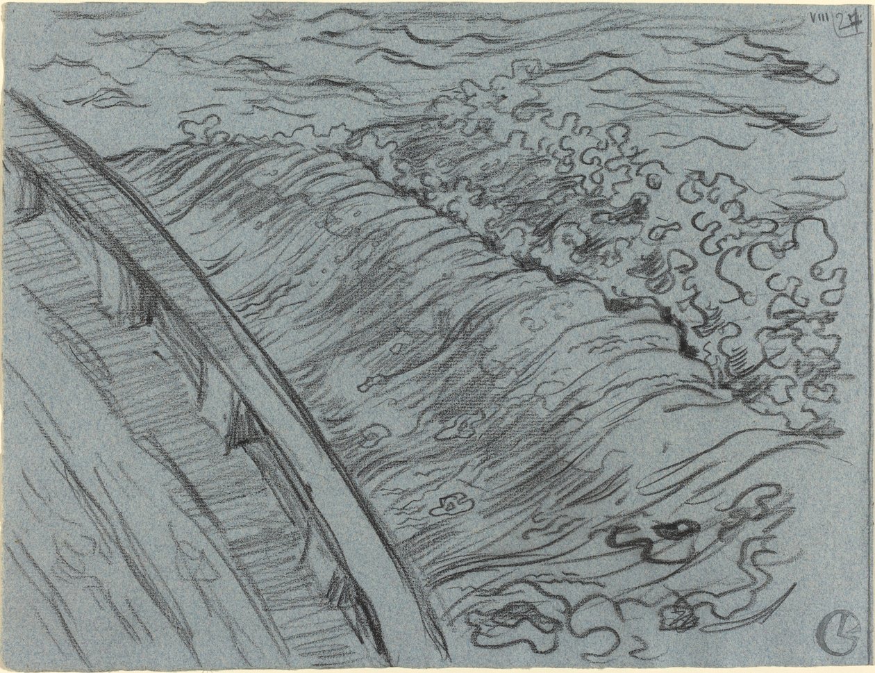 The Sea Off the Edge of a Boat, Brittany by Georges Lacombe