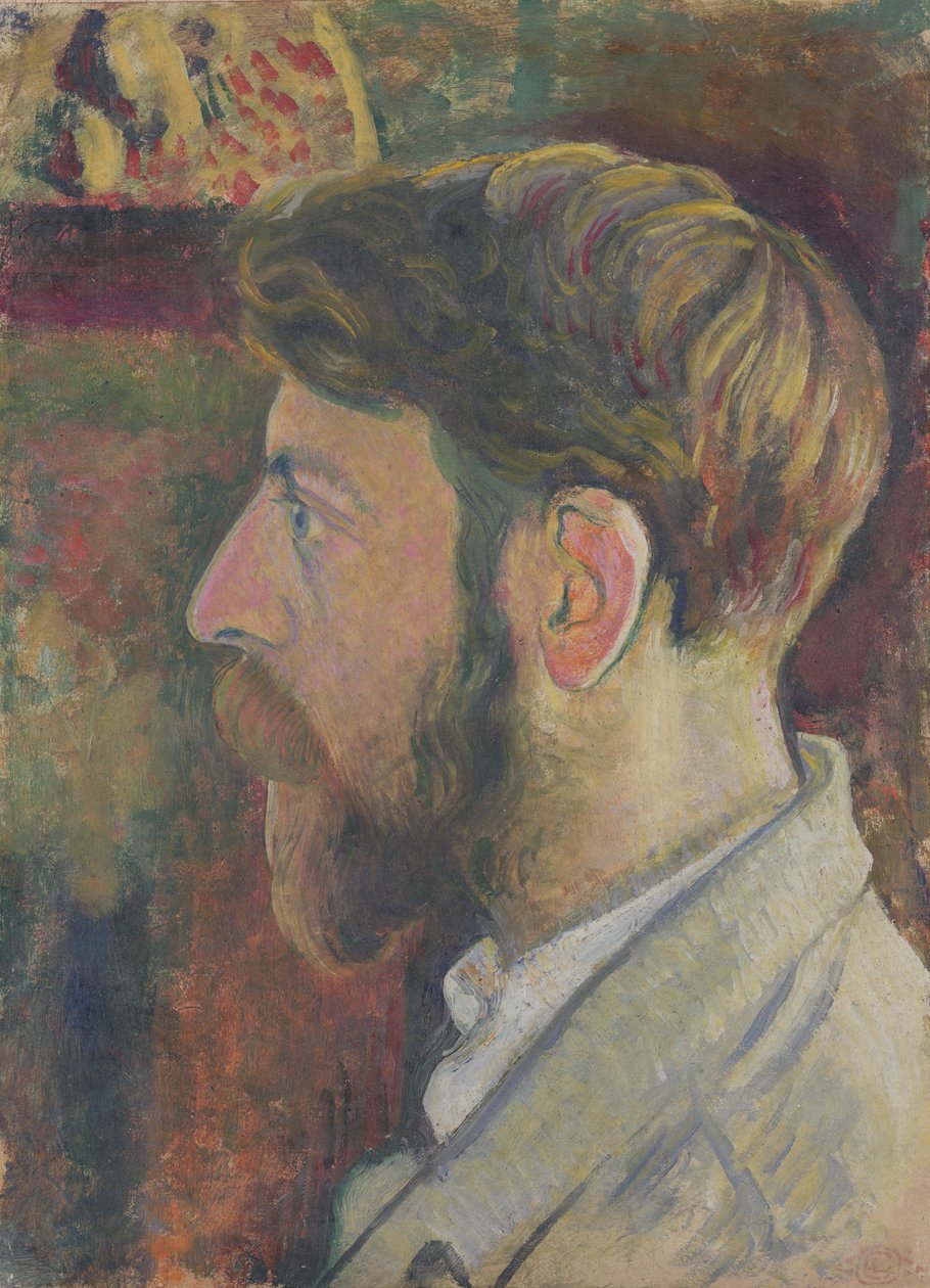 Self-Portrait in Profile by Georges Lemmen