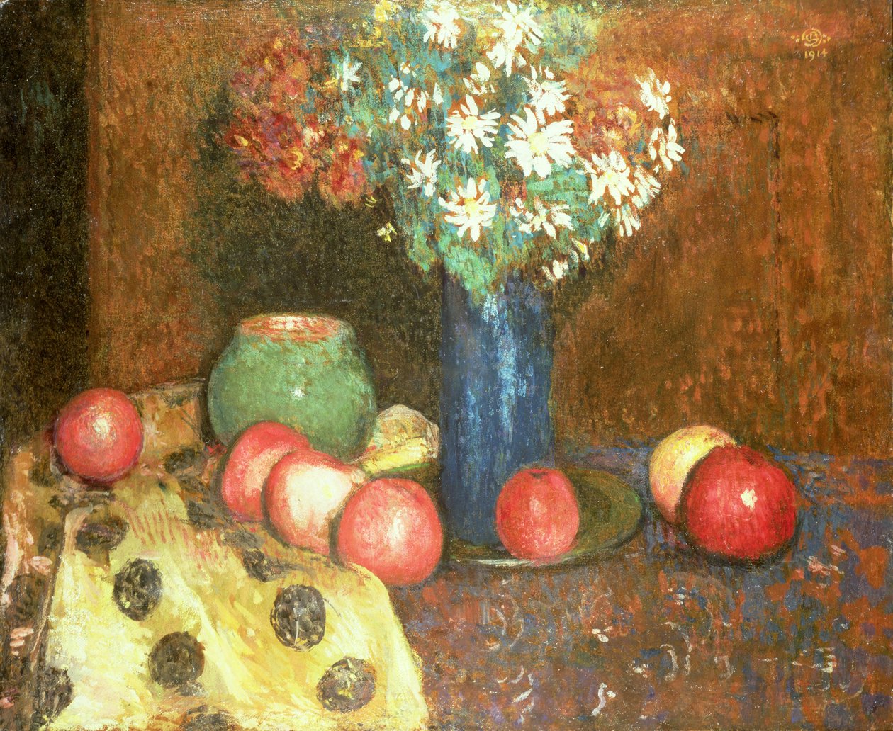Still Life with Fruit by Georges Lemmen