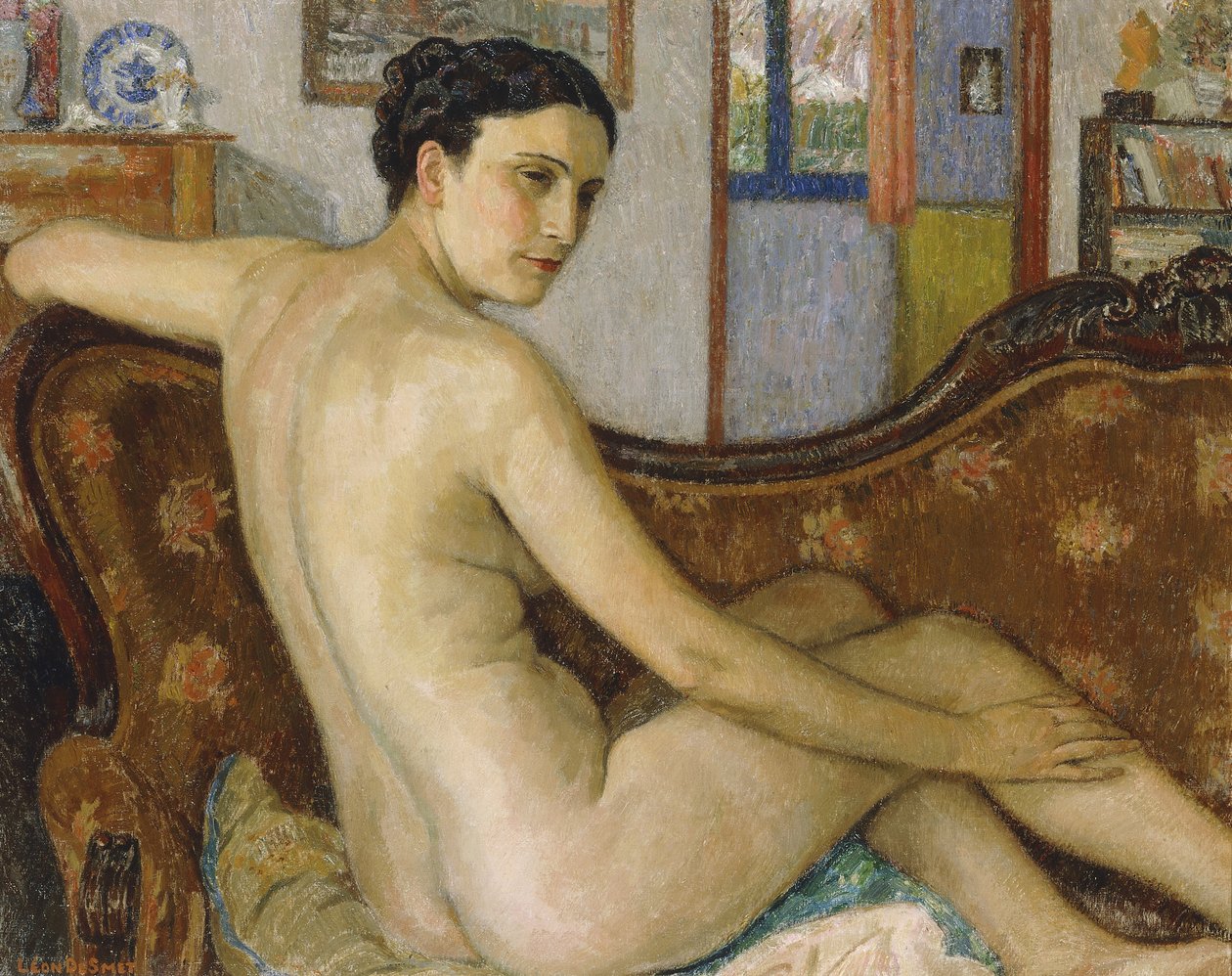 The Bather with her Dog by Georges Lemmen