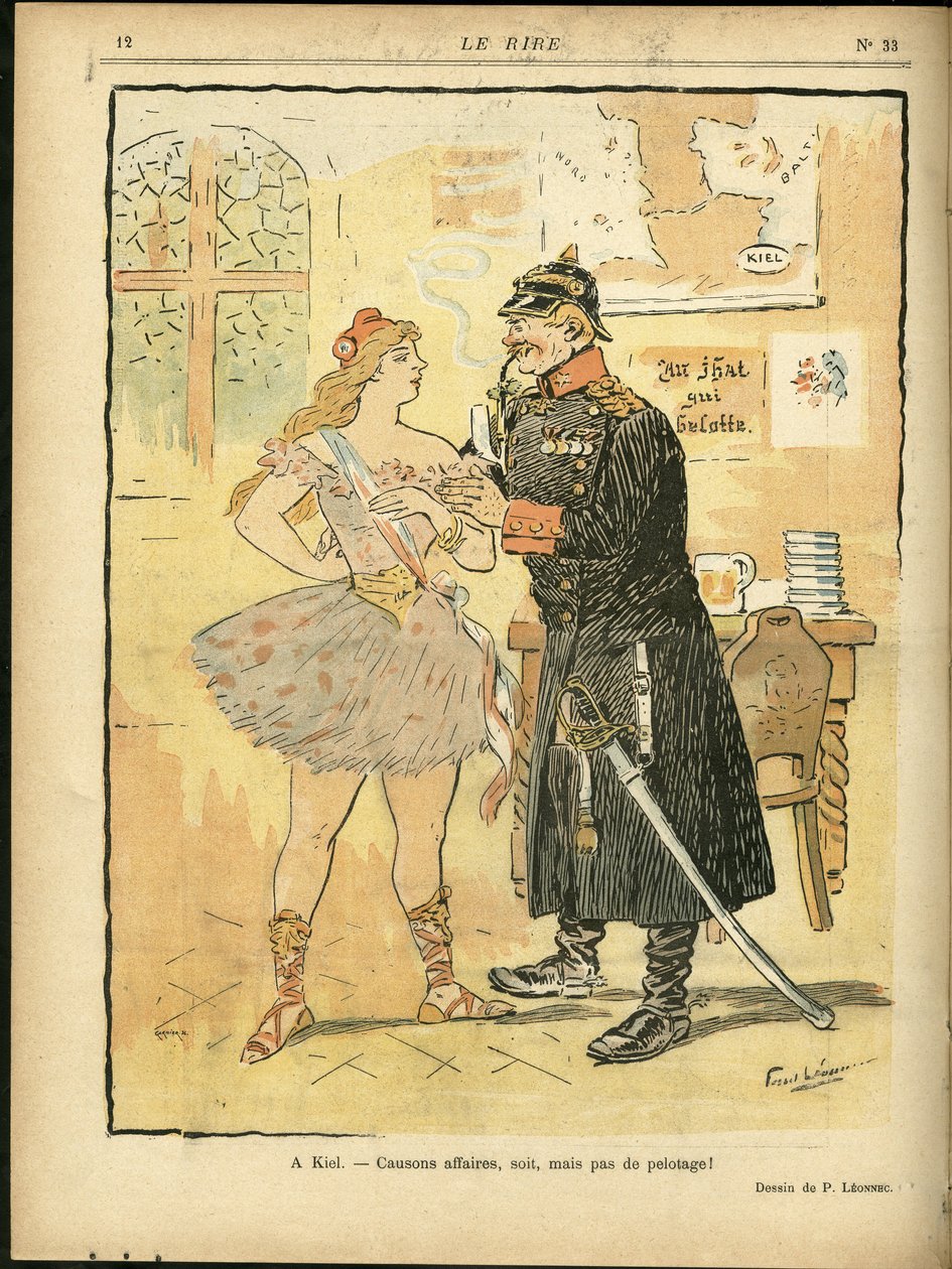 Illustration of Georges Leonnec in Le Rire by Georges Leonnec
