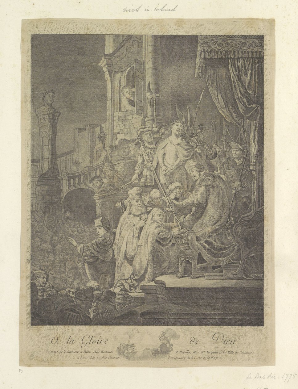 Christ Before Pilate: Large Plate by Georges Malbeste