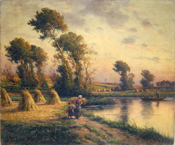 Rural Landscape by Georges Philibert Charles Maroniez