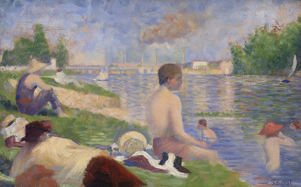 Final Study for Bathers at Asnières by Georges Pierre Seurat