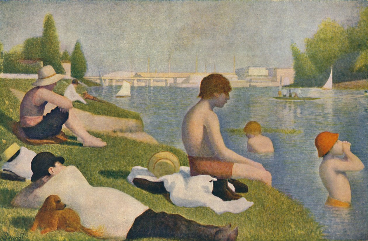 La Baignade, Bathers at Asnieres by Georges Pierre Seurat