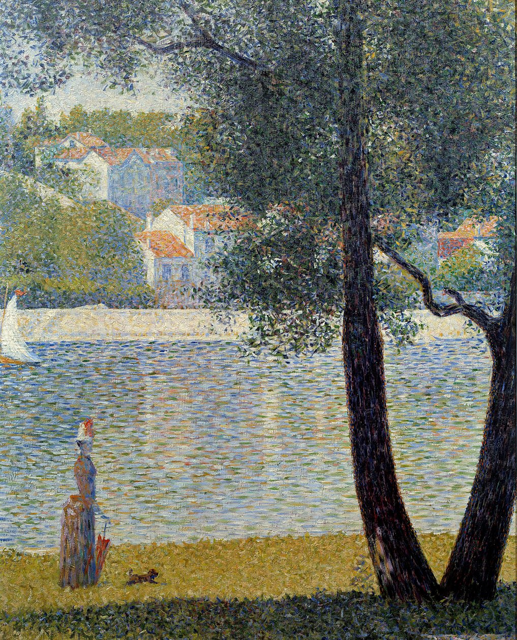 The Seine at Courbevoie by Georges Pierre Seurat