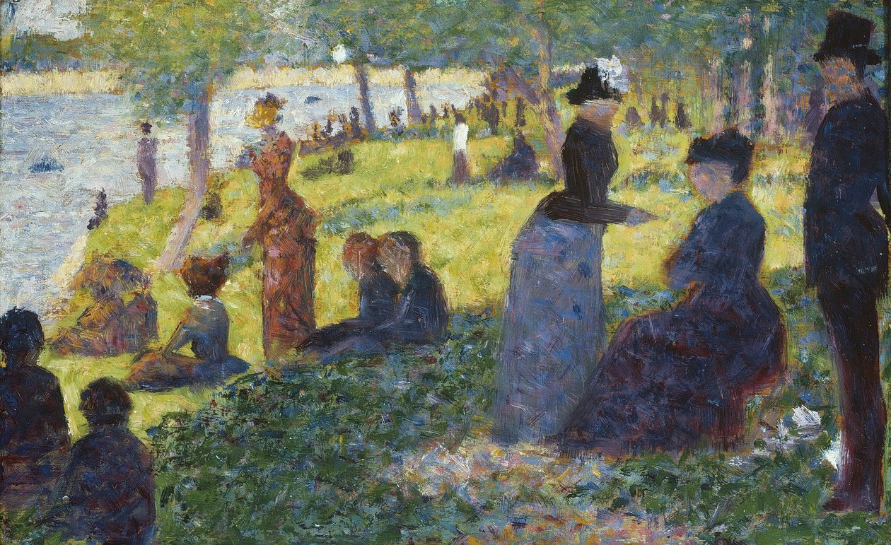 Oil Sketch for La Grande Jatte by Georges Pierre Seurat