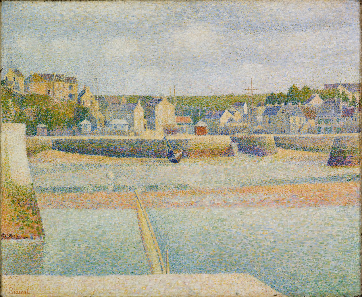 Port-en-Bessin: The Outer Harbor (Low Tide) by Georges Pierre Seurat