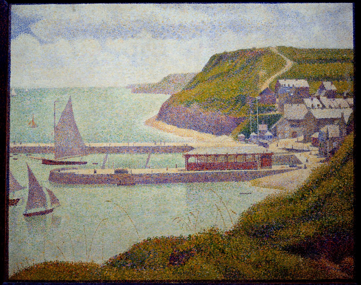 Port en Bessin, before port, high tide by Georges Pierre Seurat