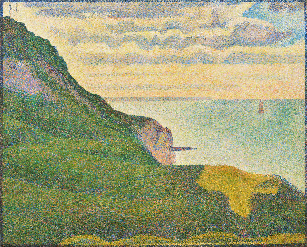 Seascape at Port-en-Bessin, Normandy by Georges Pierre Seurat