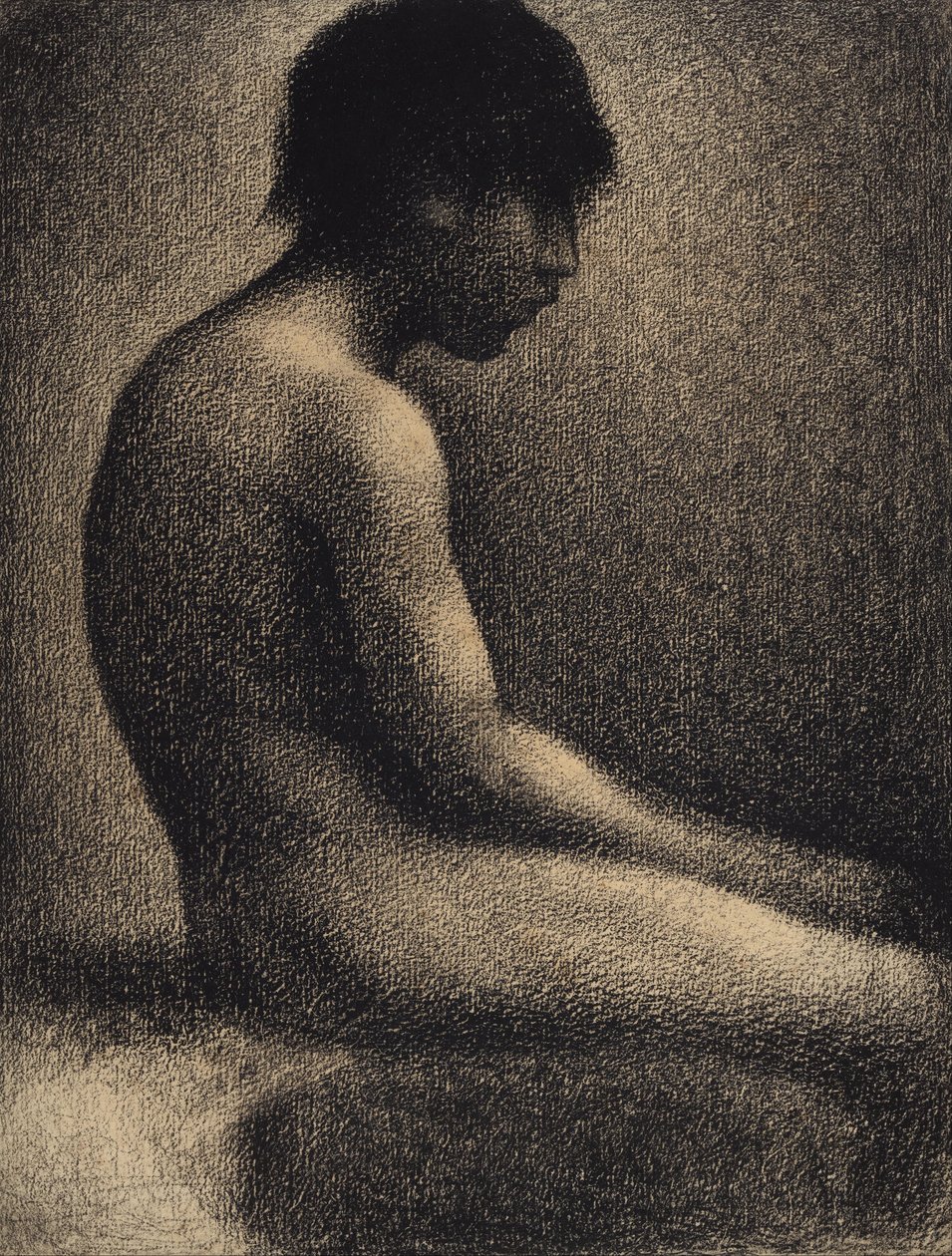 Seated Nude (Study for Une Baignade) by Georges Pierre Seurat