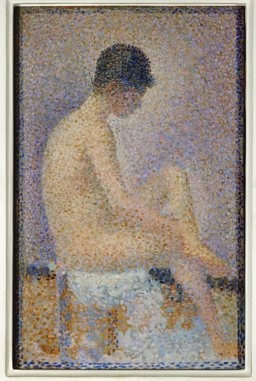 Sitting Model, Profile by Georges Pierre Seurat