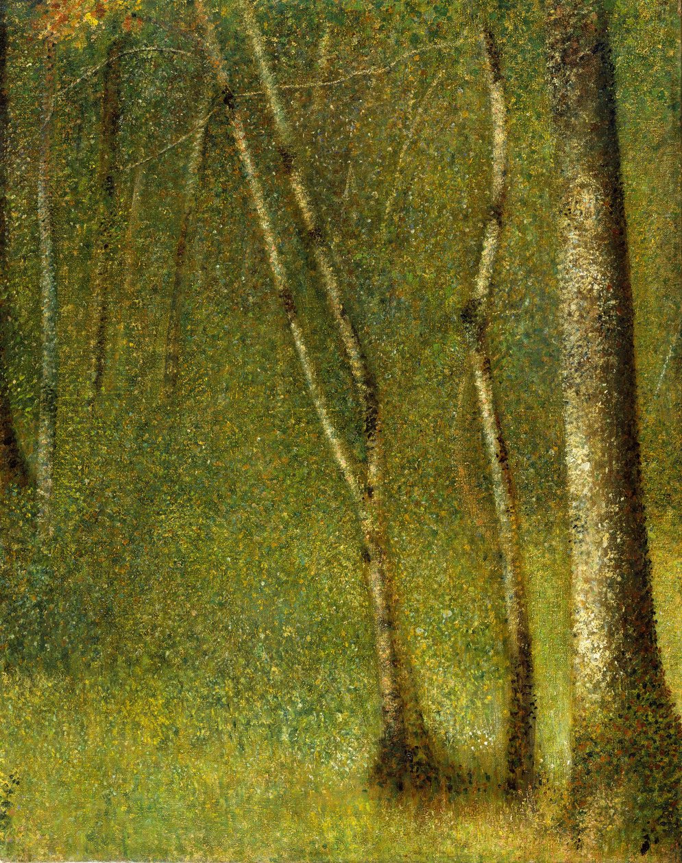 The Forest at Pontaubert by Georges Pierre Seurat