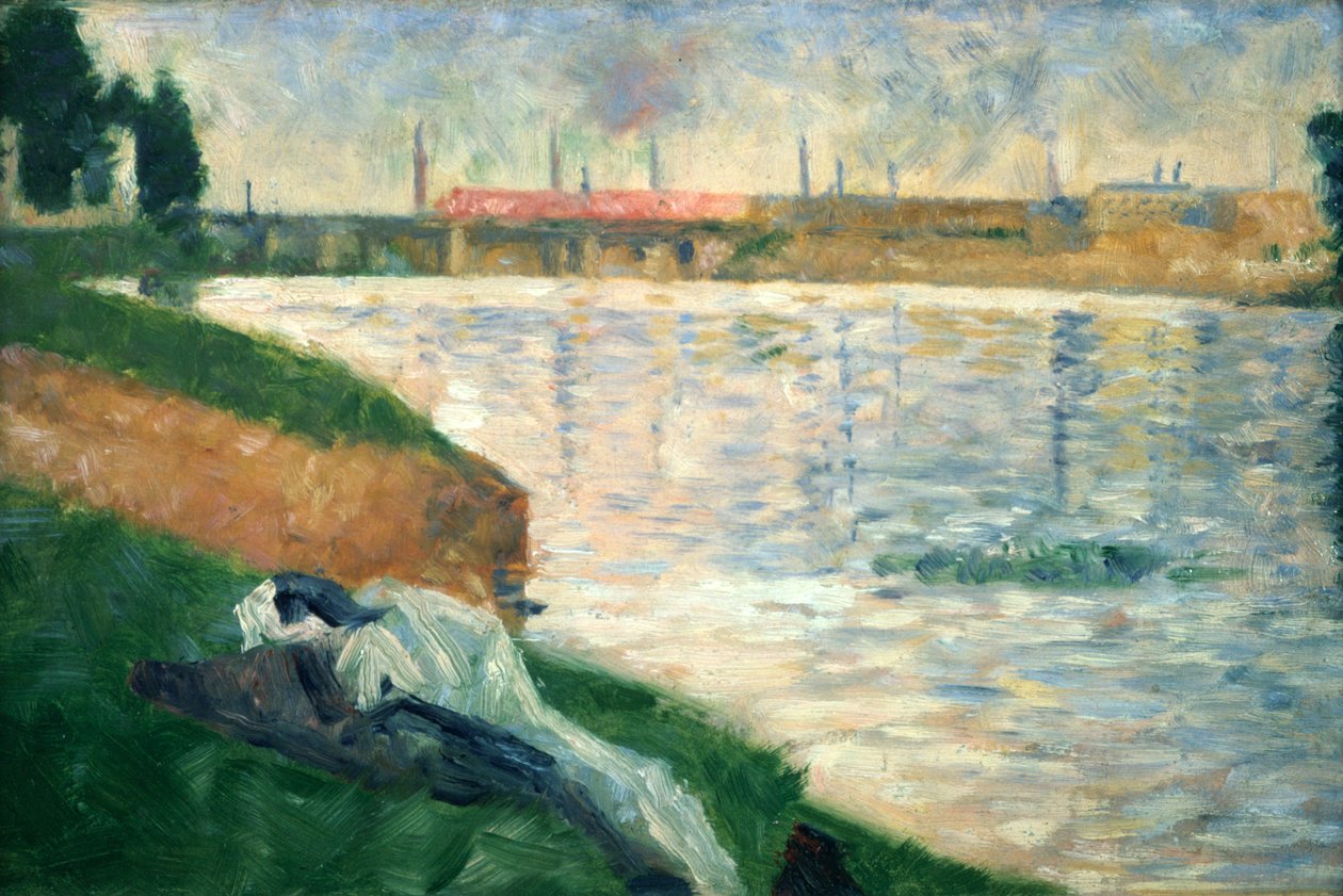 Clothes on the Grass by Georges Pierre Seurat