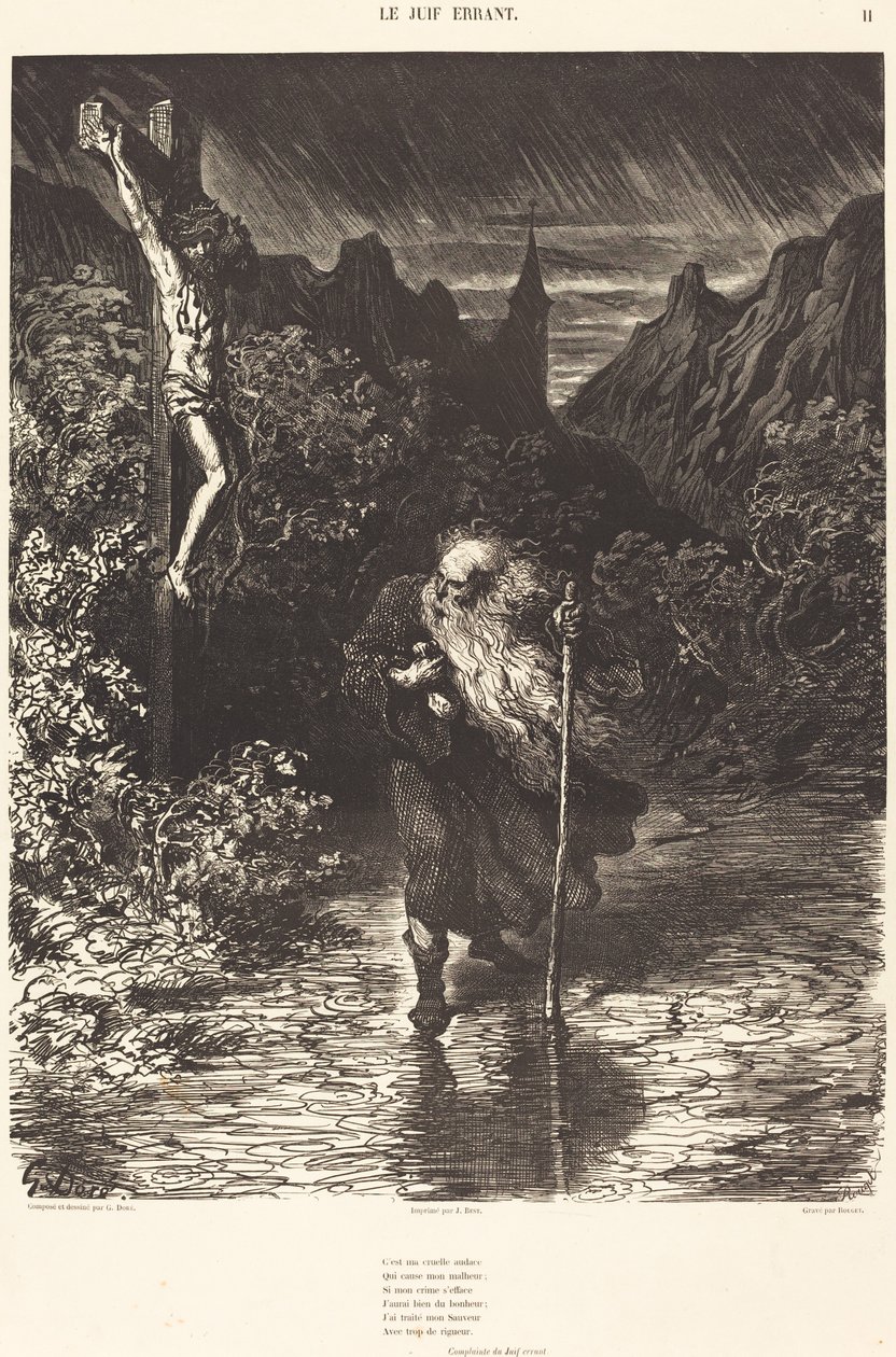 The Wandering Jew by Georges Rouget after Gustave Doré