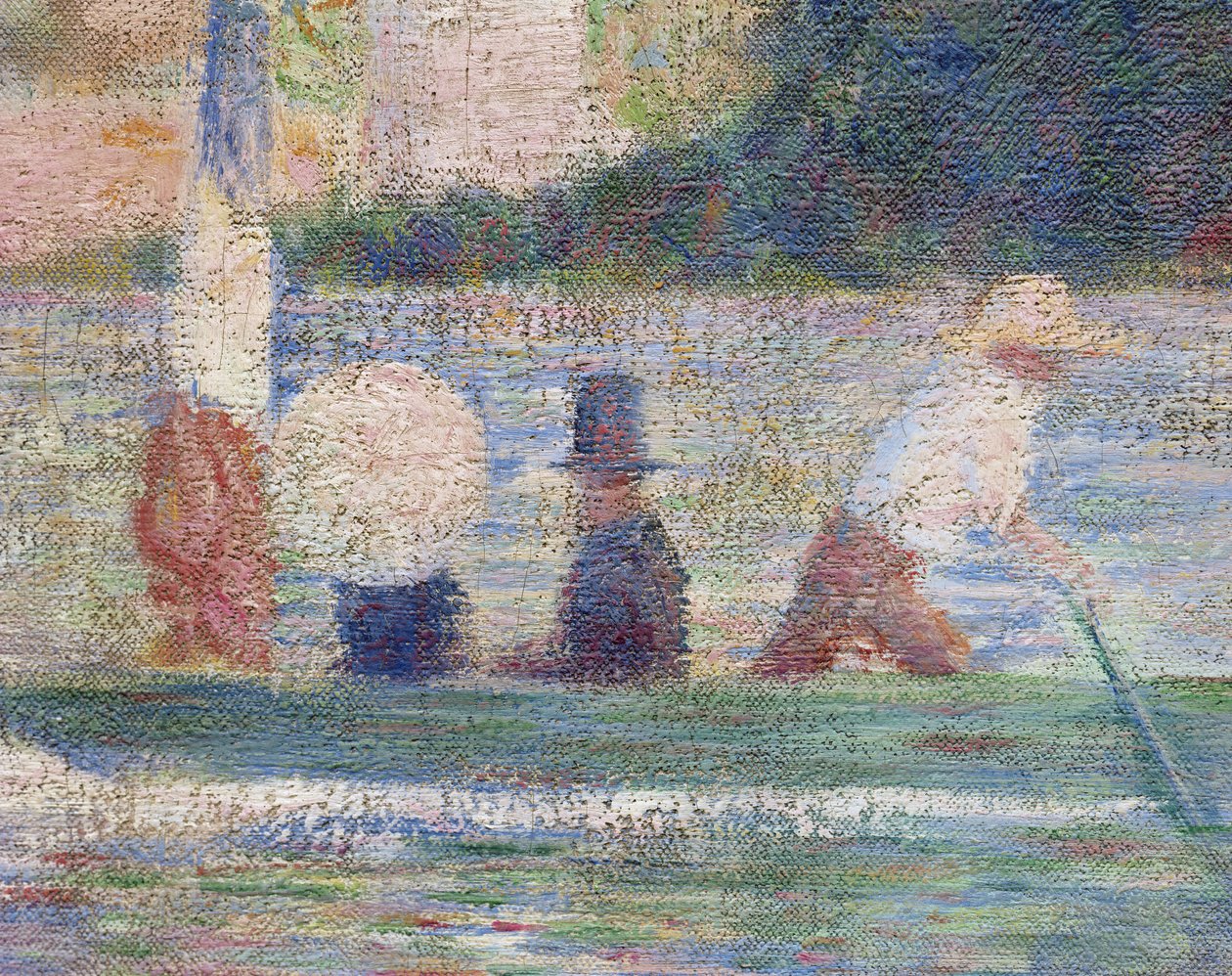 Bathers at Asnieres (detail) by Georges Seurat