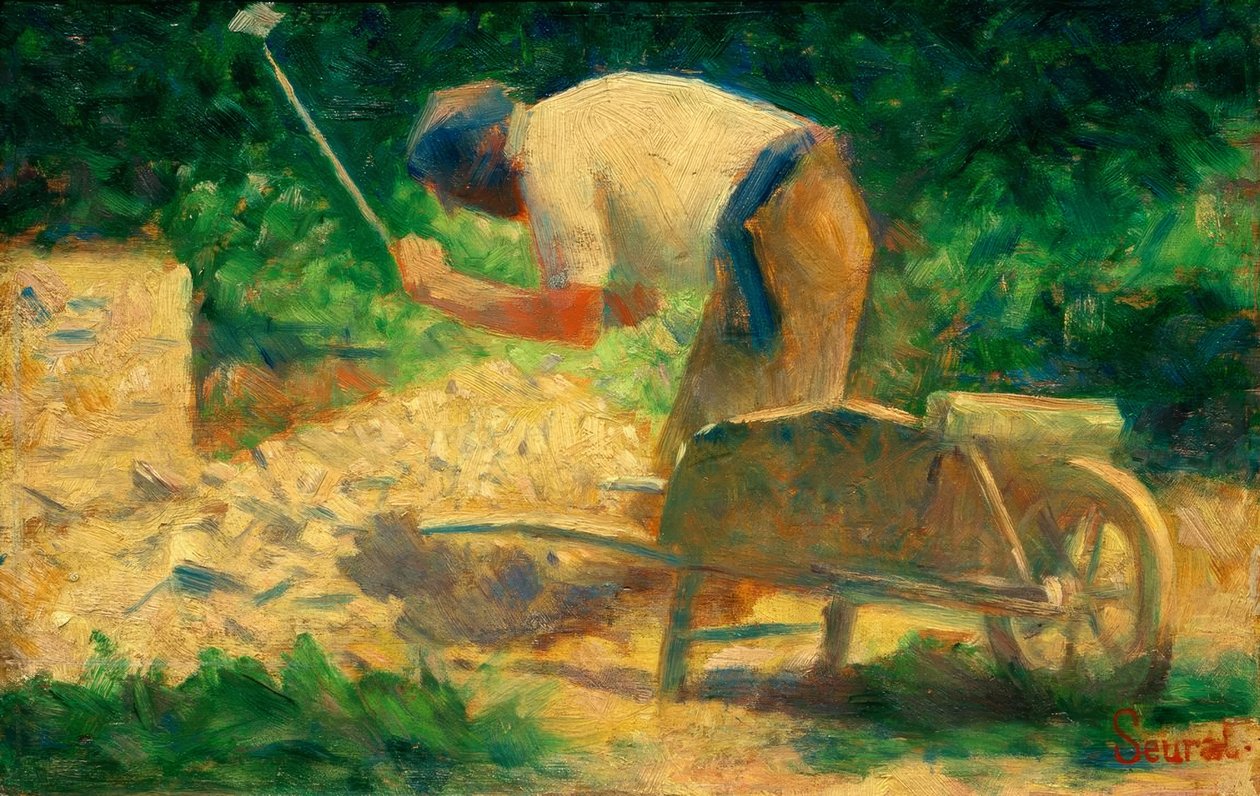 Stone Breaker with Wheelbarrow, Le Raincy by Georges Seurat