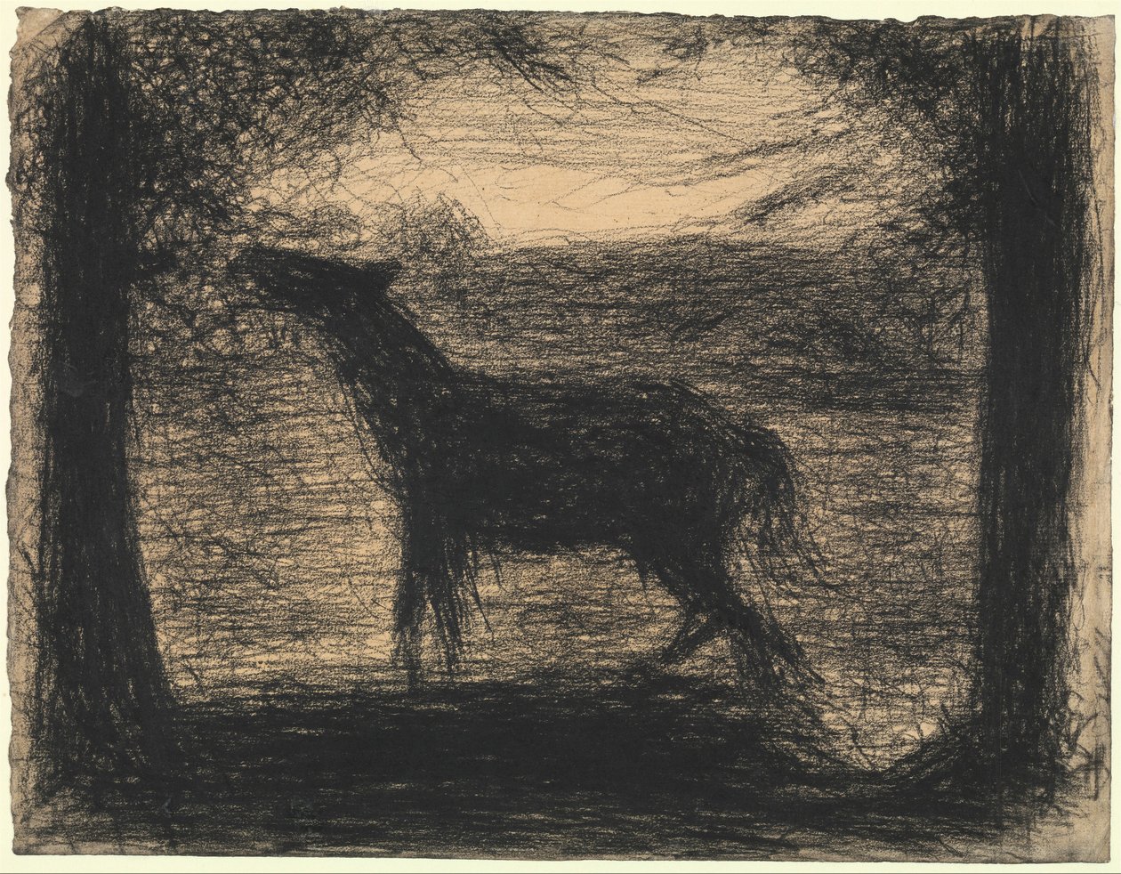 Foal (Le Poulain) by Georges Seurat