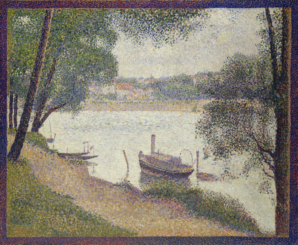 Gray Weather, Grande Jatte by Georges Seurat