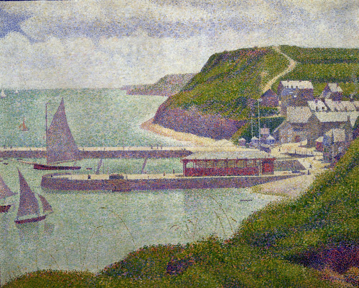 Harbour at Port-en-Bessin at High Tide by Georges Seurat