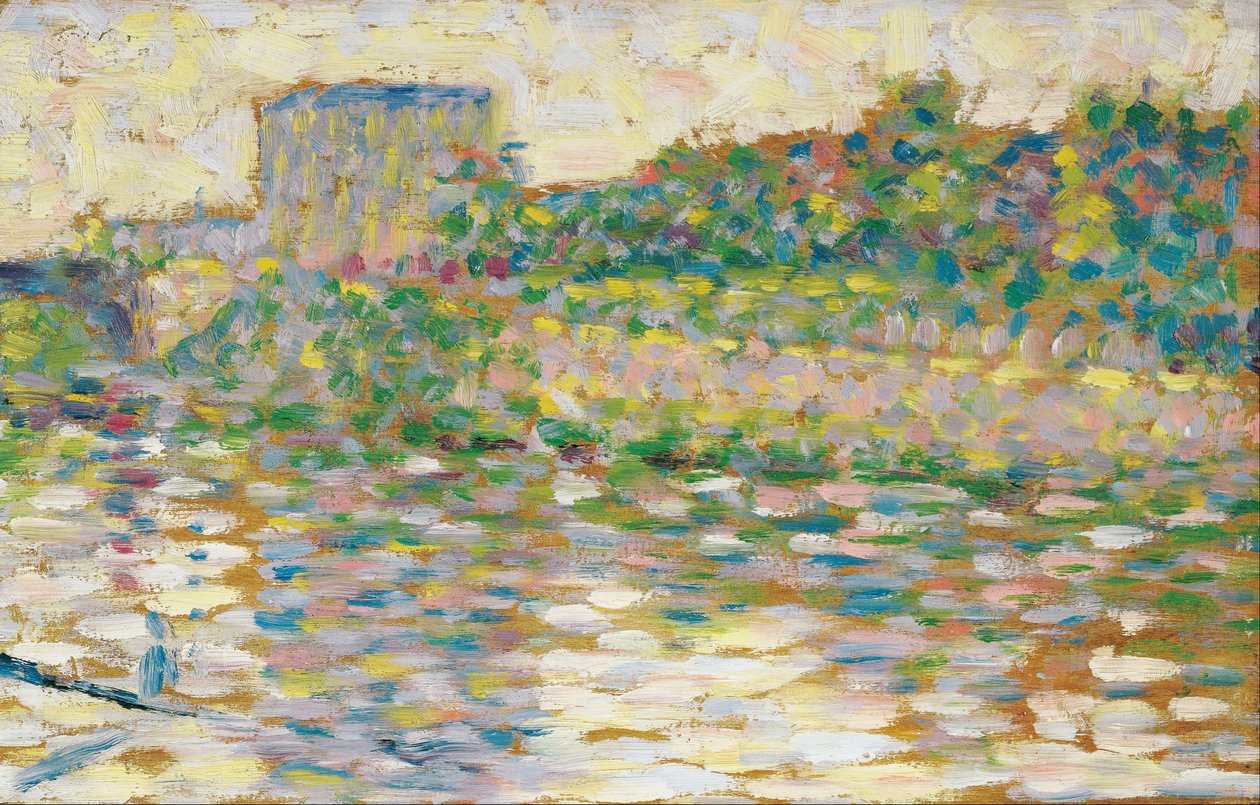The Seine at Courbevoie by Georges Seurat