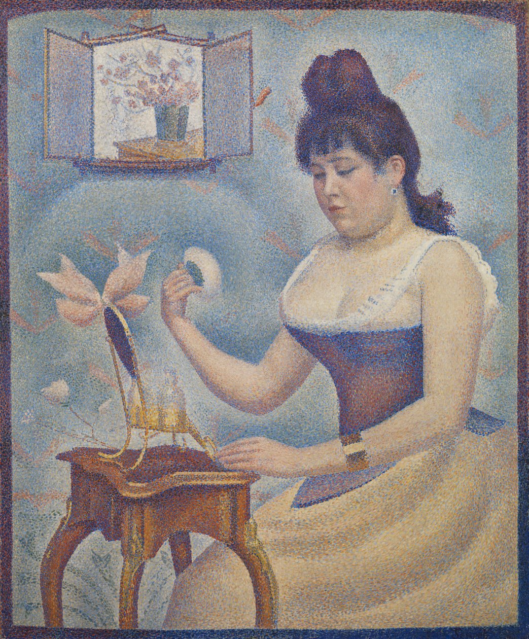Young Woman Powdering Herself, c.1888-90 by Georges Seurat