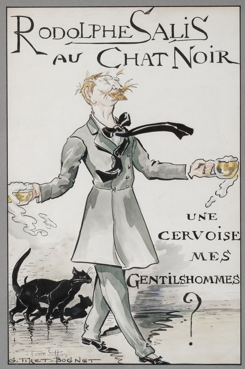 Rodolphe Salis at the Chat Noir by Georges Tiret Bognet