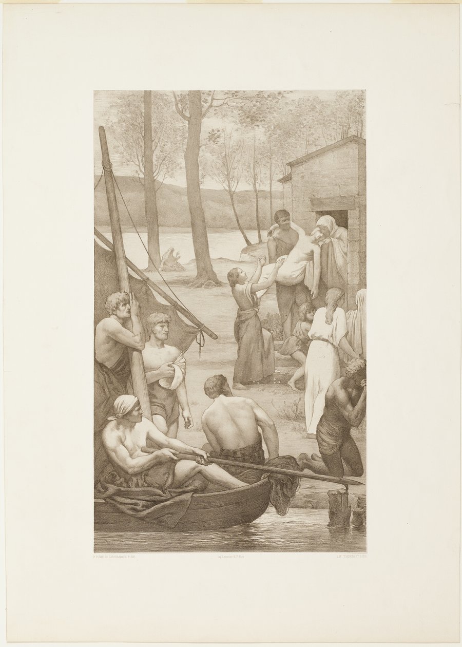 Pastoral Life of Saint Genevieve (left panel) by Georges William Thornley