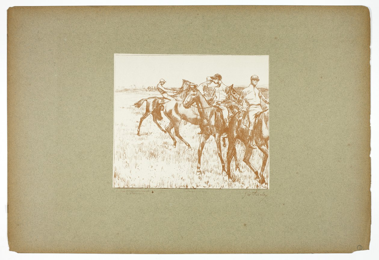 The Jockeys by Georges William Thornley