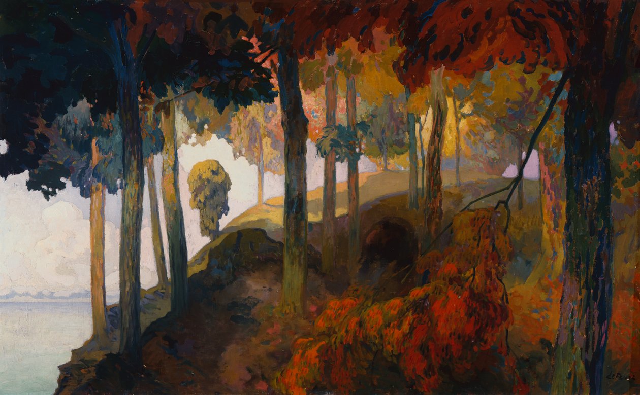 An Arcadian Landscape by Georges de Feure