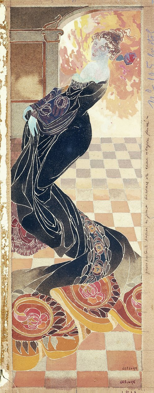 Lady in Black Gown by Georges de Feure